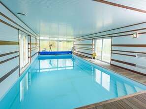 Indoor pool, outdoor pool - Spacious Holiday Home With Heated Indoor Pool (Plouguin)