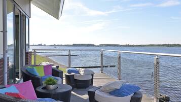 Uitzicht vanuit accommodatie