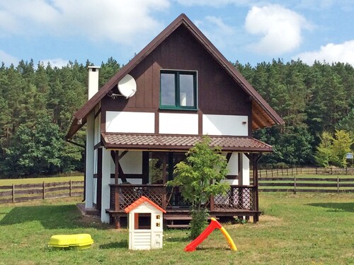 The Holiday House is Located Near the Forest, 300 m From the Lake, 6 km From sea