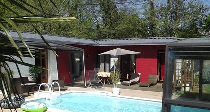 Quaint Chalet With Private Pool in Lesneven