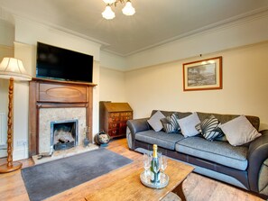 TV, fireplace, DVD player - Quaint Holiday Home in Arthog Overlooking Estuary (Arthog)