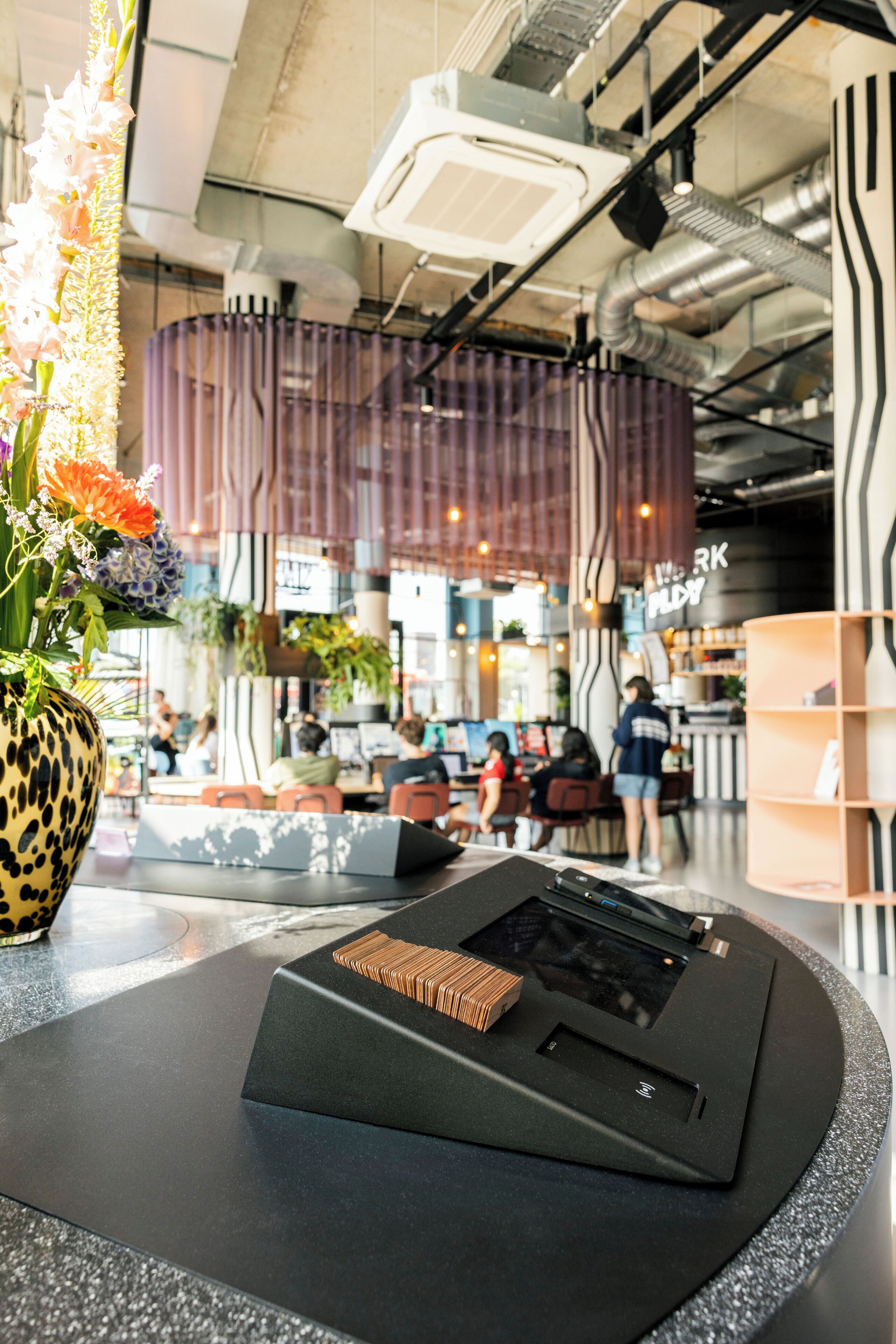 check-in/check-out kiosk