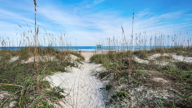 Unclassified image, 1 of 19, button - 100 Steps to Beach, Deck w Ocean View, Beach Gear (St. Augustine)
