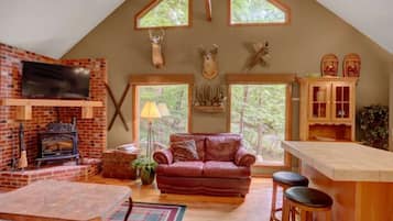 Télévision, cheminée