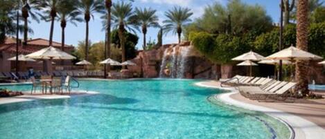 屋外プール、温水プール