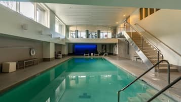 Indoor pool, a heated pool