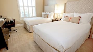 Standard Room, 2 Double Beds, Private Bathroom | Egyptian cotton sheets, premium bedding, down comforters, pillowtop beds