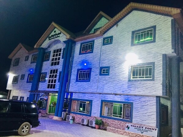 Front of property – evening/night