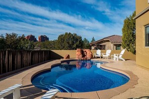 A heated pool