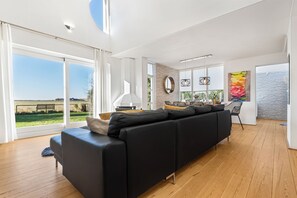 Télévision, cheminée, lecteur de DVD, chaîne hi-fi