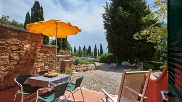 Classic-suite - terrasse - ved pool | Udsigt fra værelset