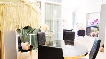 Basic Apartment | Blackout drapes, iron/ironing board, free WiFi, bed sheets