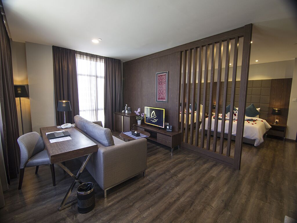 family suite a | in-room safe, desk, blackout curtains, soundproofing