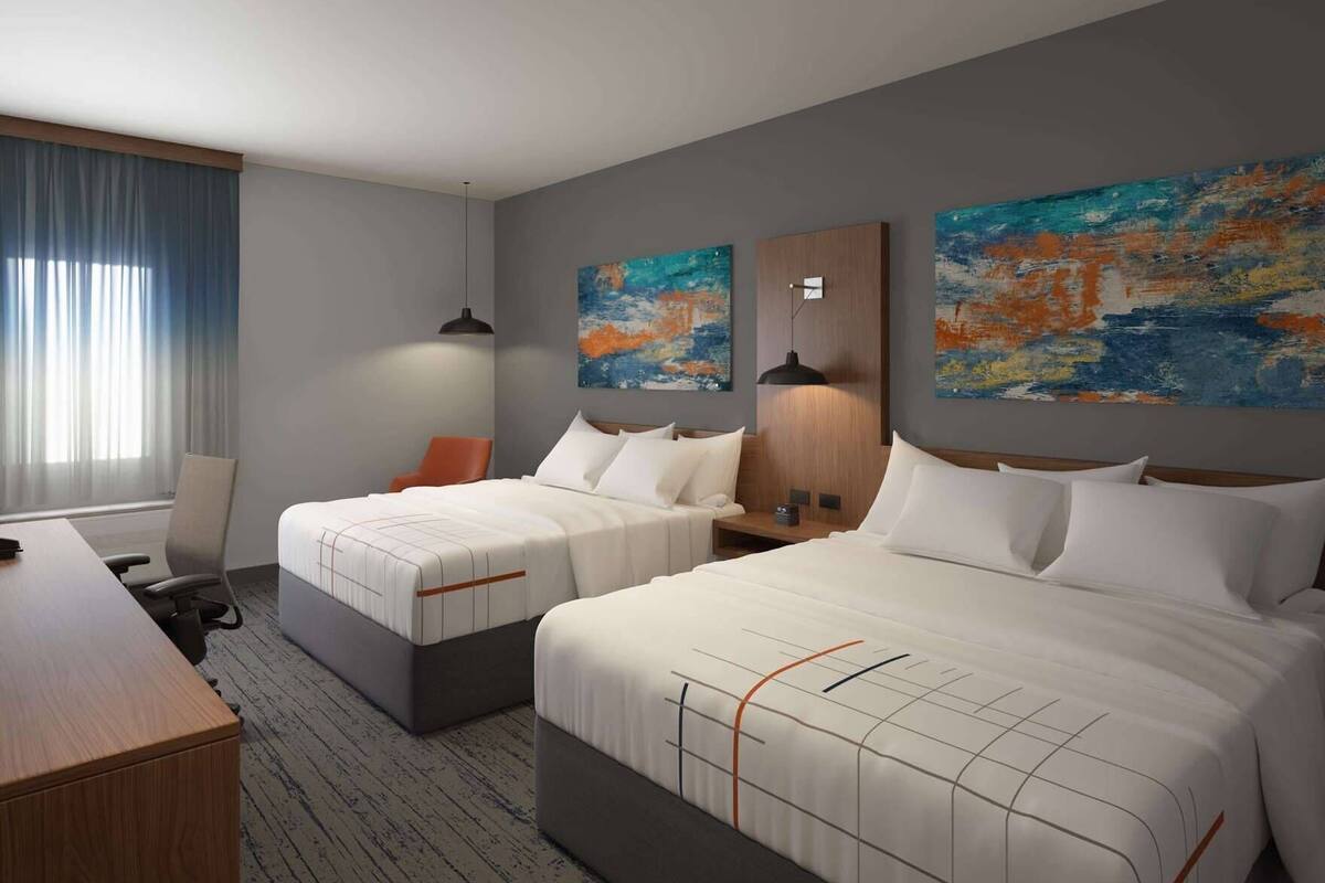 Blackout drapes, iron/ironing board, free WiFi, bed sheets