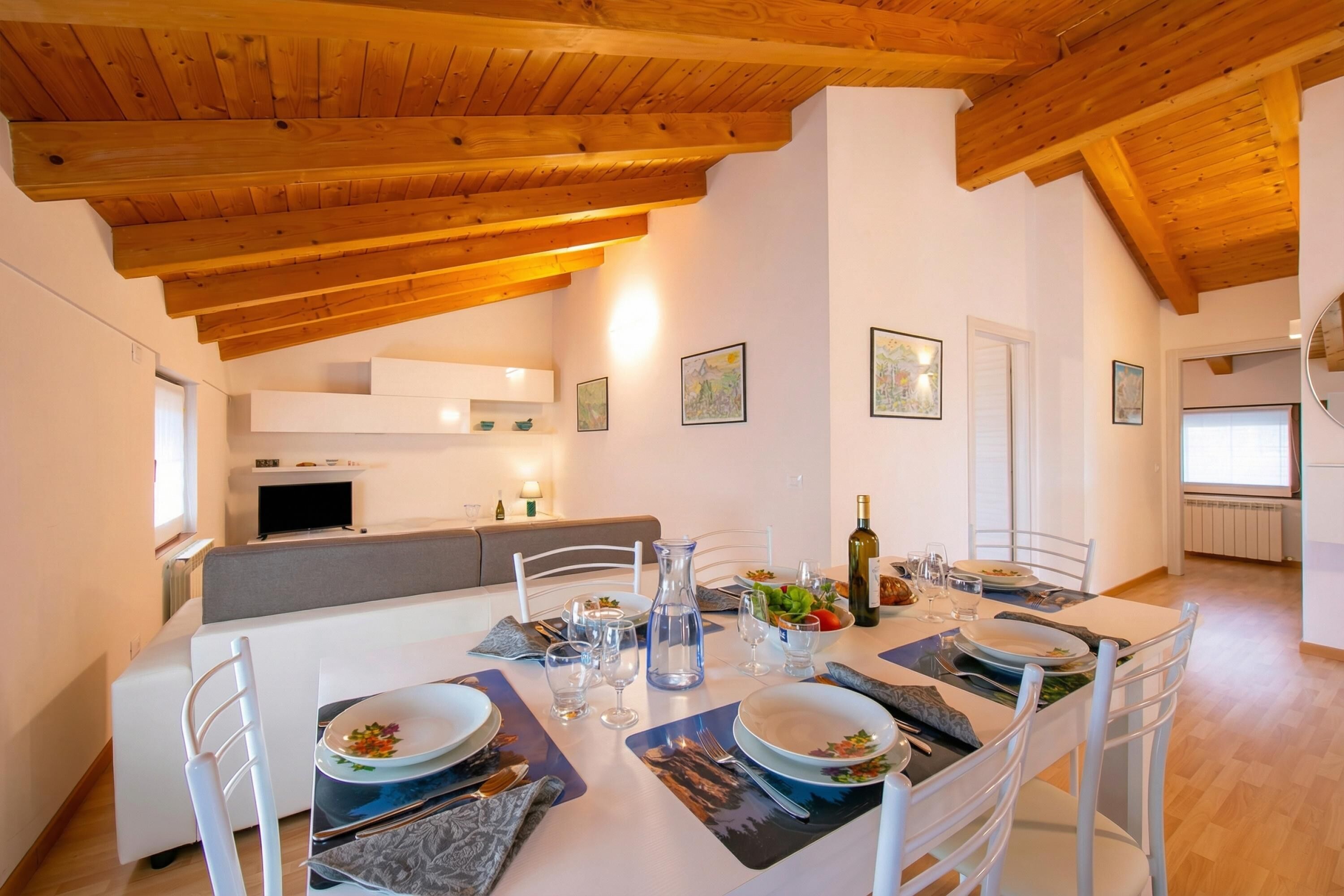 Familienapartment, Mehrere Schlafzimmer (Residenza al Ponte) | Speisen
