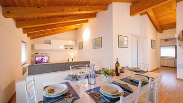 Familieleilighet, flere soverom (Residenza al Ponte) | Spiseområde