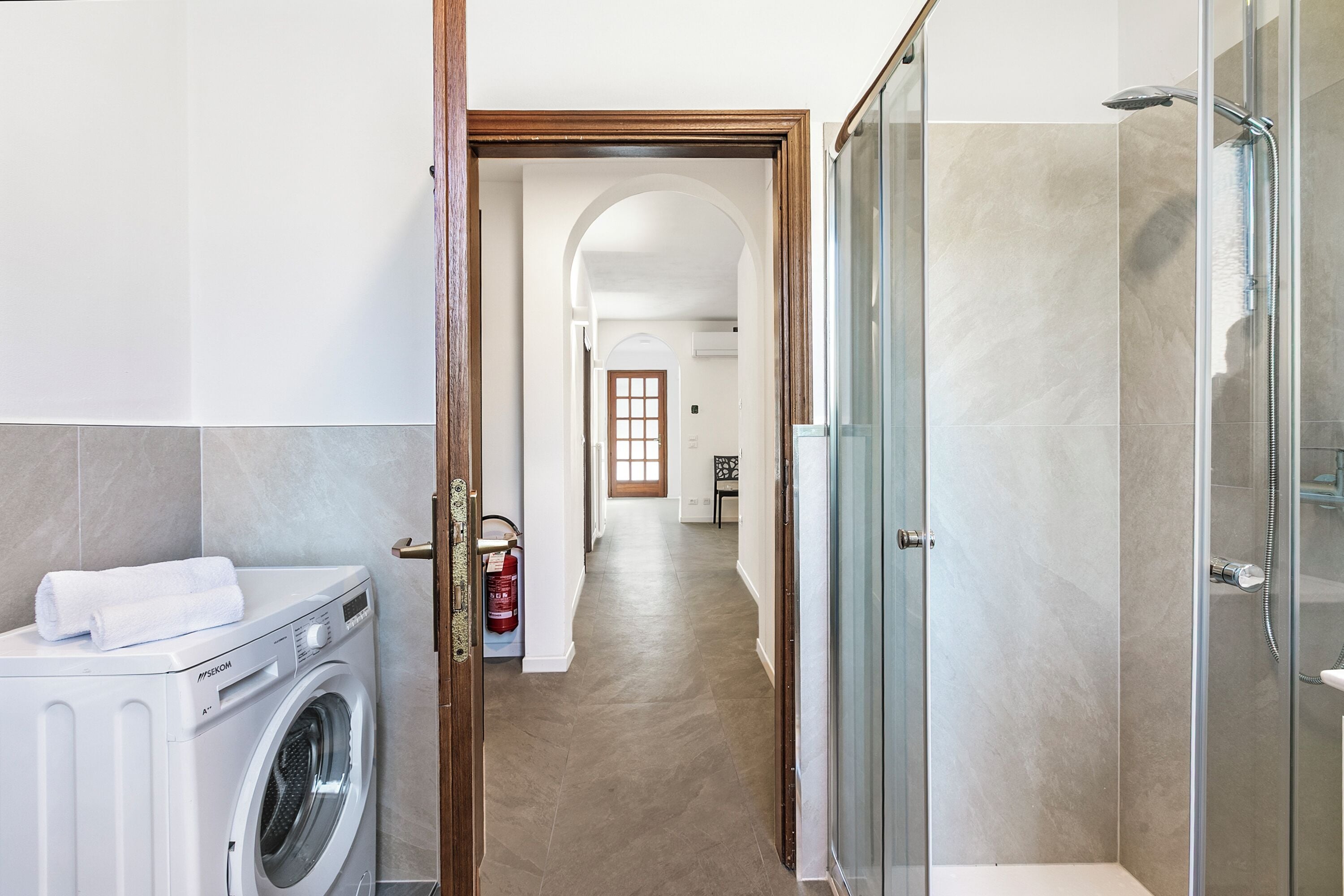 Leilighet – standard, flere soverom (Residenza Al Ponte 2) | Bad | Dusj, regndusjhode, hårføner og bidé