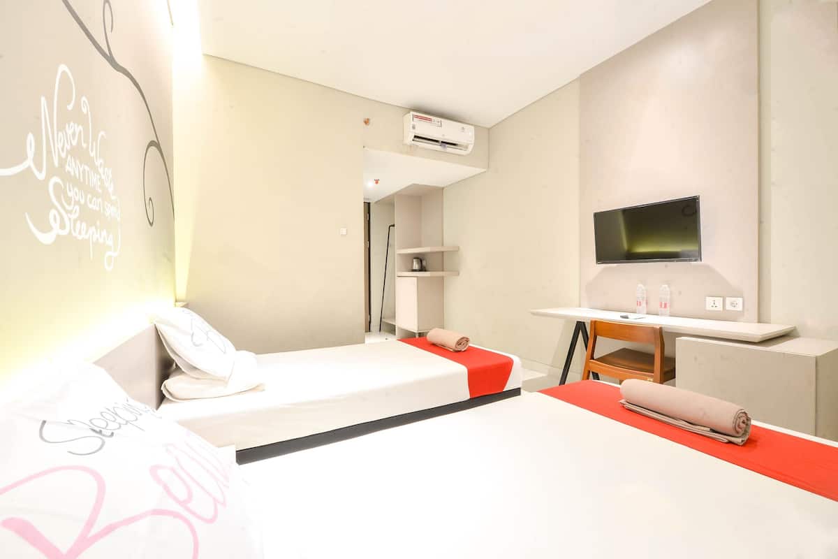 ห้องซูพีเรียทวิน | โต๊ะทำงาน, Wi-Fi ฟรี, ผ้าปูที่นอน