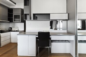 1 Bedroom Apartment | Private kitchen | Fridge - The Edge by Lia (Cimahi)