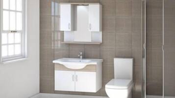 Chambre Affaires | Salle de bain | Ensemble douche/baignoire, baignoire Ă jets, douche hydromassante