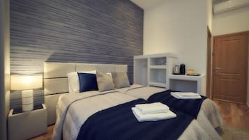 Soundproofing, free WiFi, bed sheets