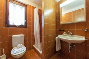 Family Apartment, Multiple Bedrooms (Casa Chiara) | Bathroom | Shower, rainfall showerhead, towels, soap - Casa Chiara (Muralto)
