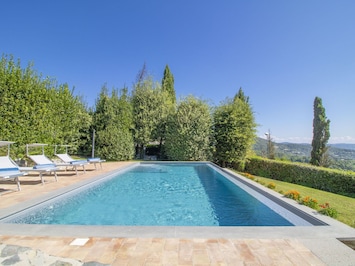 L'Eau, Ciel, Propriété, Plante, La Nature, Bleu Azur, Piscine, Architecture, Lot Terre, Arbre