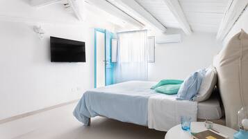 Apartment, 1 Bedroom (Darsena Sunset Attic) | Iron/ironing board, WiFi (free), individually decorated