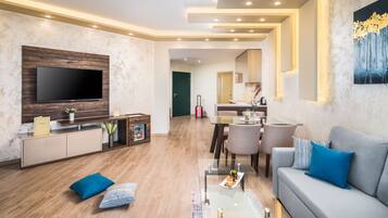 Apartamento Deluxe, balcón | Cocina básica privada | Hervidor eléctrico