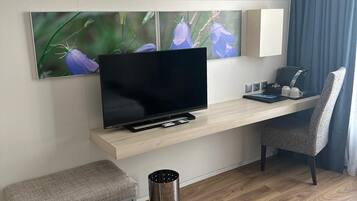 Allergivenligt sengetøj, strygejern/strygebræt, gratis Wi-Fi, sengetøj