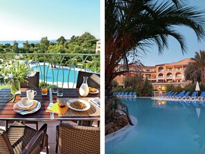 Outdoor pool - Bright Apartment in French Style Near the Beach of Issambres (Roquebrune-sur-Argens)