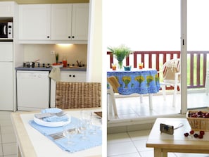 Private kitchen - Mediterranean Apartment on the Gorgeous Peninsula of Giens (Hyeres)