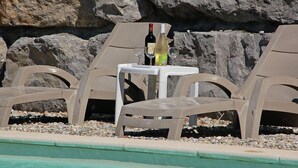 Outdoor pool - Single Storey Villa With Private Pool in Mediterranean Ardèche (Vinezac)