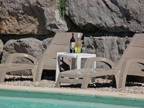 Outdoor pool - Single Storey Villa With Private Pool in Mediterranean Ardèche (Vinezac)