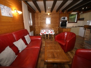 Chalet | Living room | Fireplace - Seclusive Chalet in La Bresse With Terrace (La Bresse)