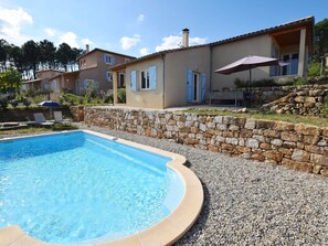 Villa | Exterior - Villa in Joyeuse With Private Pool & History (Joyeuse)