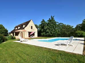 Exterior - Vintage Holiday Home in Orliac With Private Pool (Orliac)