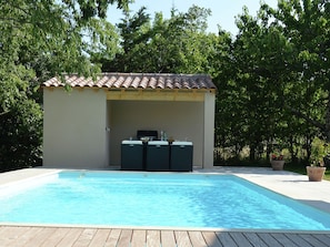 Outdoor pool - Luxury Villa With Private Pool and Breathtaking View, Nearby Village (Bessas)