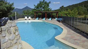 Outdoor pool - Tranquil Mansion in Luc-en-diois With Pool (Luc-en-Diois)