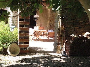 Balcony - Pretty Villa in Caudies de Fenouilledes With Roofed Terrace (Caudies-de-Fenouilledes)