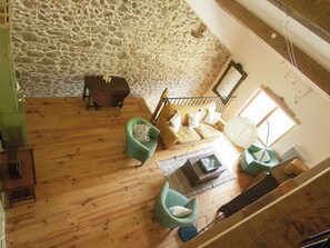 Living room - Cottage in Dordogne With Accessible Terrace (Roussines)