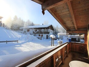 Chalet | Balcony - Cozy Chalet in Tyrol With Terrace (Sankt Johann in Tirol)