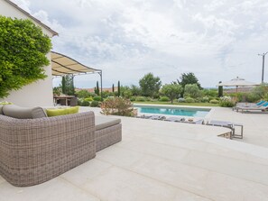Outdoor pool - Stunning Villa With Heated Private Swimming Pool in Peaceful Location (Conilhac-Corbieres)