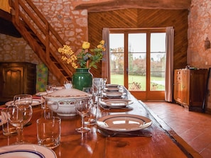Dining - Scenic Holiday Home in Biron With Private Swimming Pool (Biron)