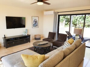 TV, fireplace - Ocean View Stay: Private Pool, Hot Tub, & Fire Pit (Cabo San Lucas)