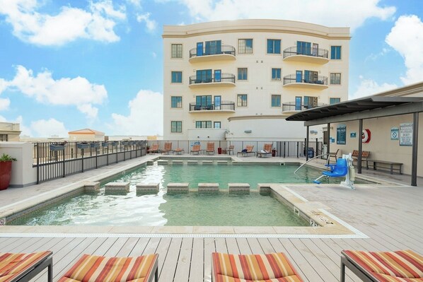 A heated pool