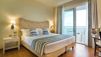 Kamar Double atau Twin, pemandangan laut | Brankas, kedap suara, dan Wi-Fi gratis