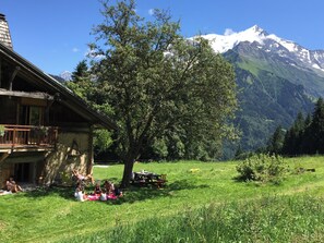 Property grounds - Chalet 10 pers, on the slopes, Mont Blanc view (St nicolas de veroce / st gervais les ba)
