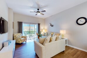 TV, DVD player, table football, ping pong