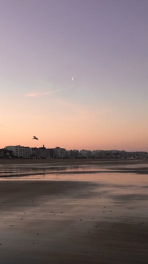 Vlak bij het strand
